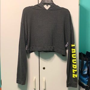 Gray Cropped Sweatshirt
